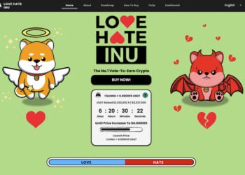 Новая мем-монета Love Hate Inu собрала 2 млн долларов на предпродаже — осталось 6 дней до повышения цены