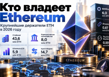 Кто владеет Ethereum: крупнейшие держатели ETH в 2026 году