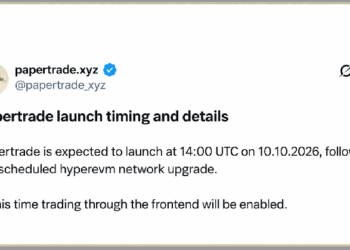 DEX Papertrade Perp привлек $118 млн за 24 часа с плечом 1000x